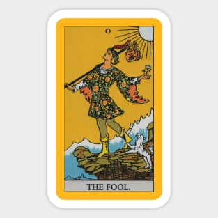 The Fool Tarot Card Sticker